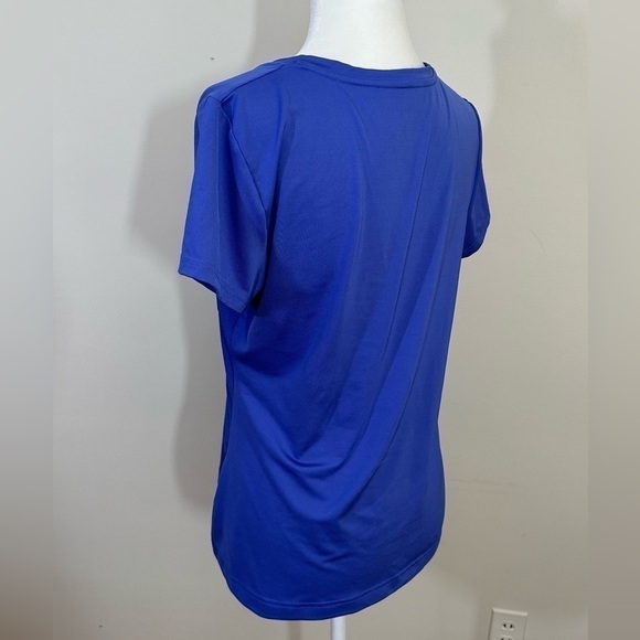 Fila sz lg athleisure top   Short sleeves   V- neck royal blue - Picture 8 of 12